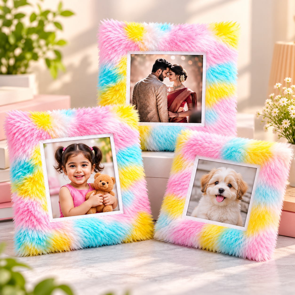 Sublimation Furr Multi Colour Cushion - Image 5