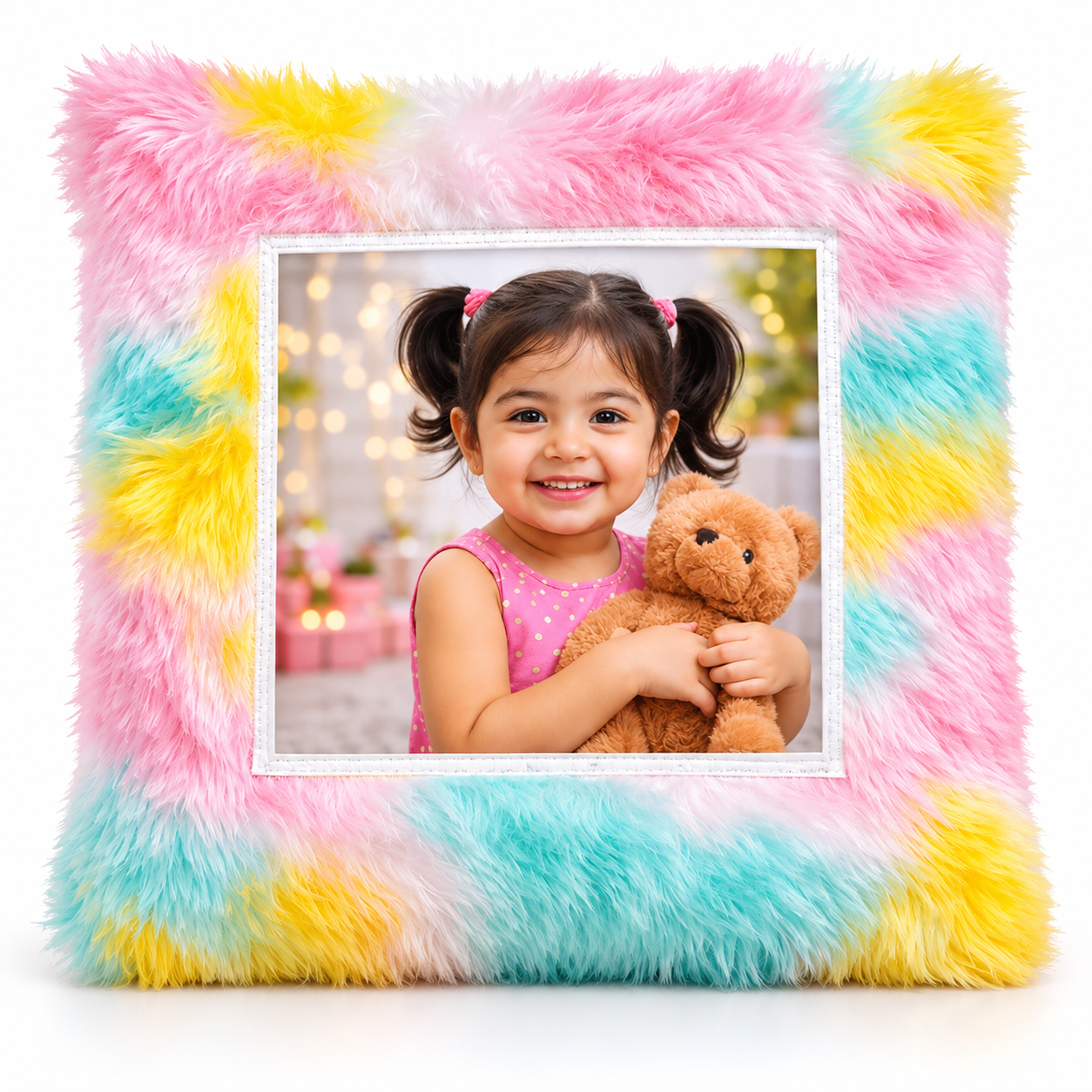 Sublimation Furr Multi Colour Cushion